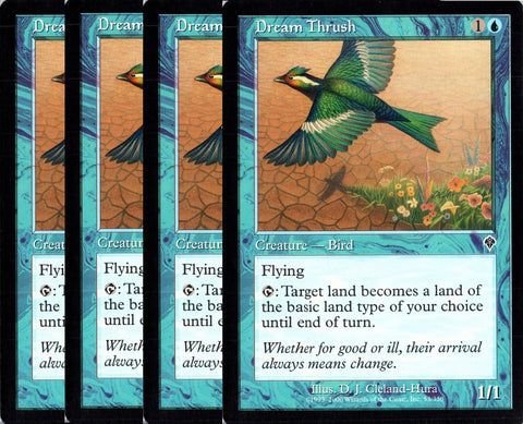 "Dream Thrush" x4 - Magic The Gathering Card - Invasion - 4-Card Playset