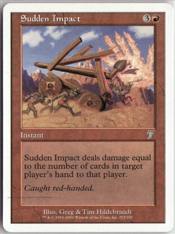 "Sudden Impact"- Magic The Gathering Card - 7th Edition