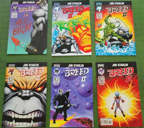 Breed II #1 2 3 4 5 6 (6x Comics) - Bravura / Malibu - 1994/5 - Jim Starlin