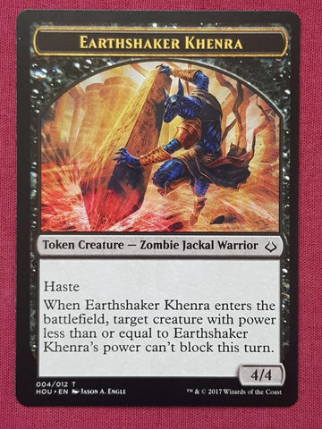 "Earthshaker Khenra" - Magic The Gathering Card - Hour Of Devastation