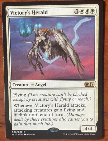"Victory's Herald" - Magic The Gathering Card - W17
