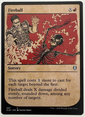 "Fireball" - Magic The Gathering Card - CLB Showcase