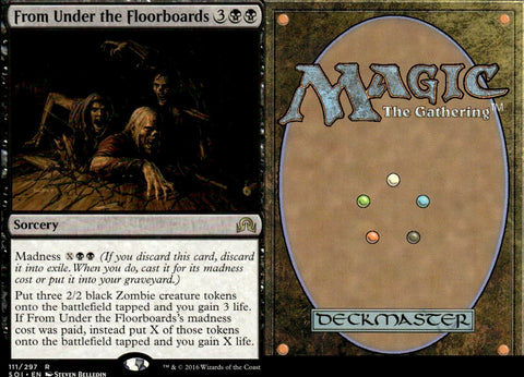 "From Under The Floorboards" - Magic The Gathering Card - Innistrad