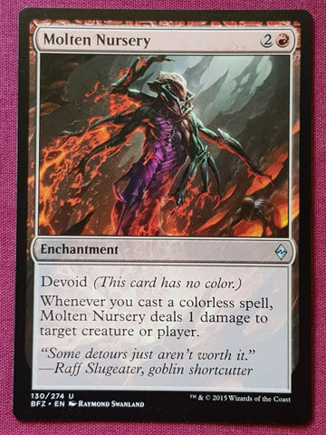 "Molten Nursery" - Magic The Gathering Card - Battle For Zendikar