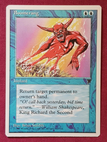 "Boomerang" x4 - Magic The Gathering Card - Chronicles - 4-Card Playset