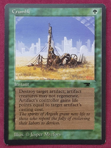 "Crumble" - Magic The Gathering Card - Antiquities