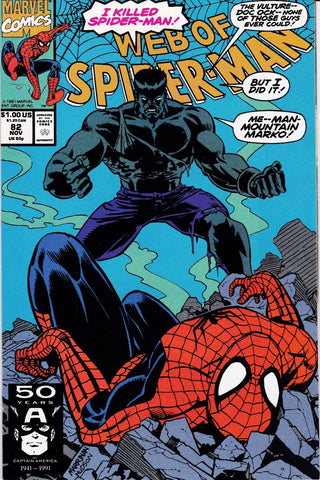 Web of Spider-Man #82 - Marvel Comics - 1991