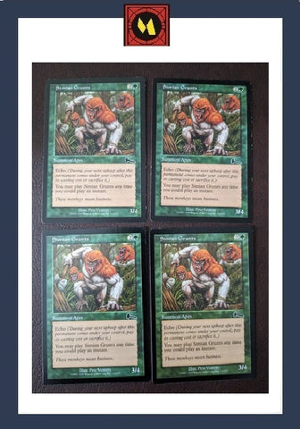 "Simian Grunts" x4 - Magic The Gathering - Urza's Legacy - 4-Card Playset