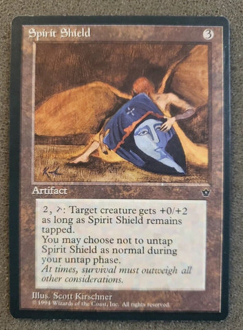 "Spirit Shield" x4 - Magic The Gathering Card - Fallen Empires - 4-Card Playset