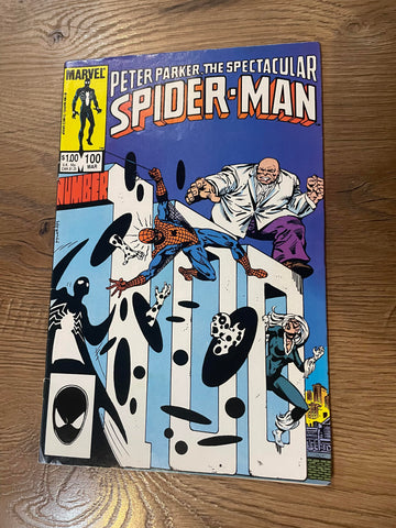 Peter Parker, Spectacular Spider-Man #100 - Marvel Comics - 1985