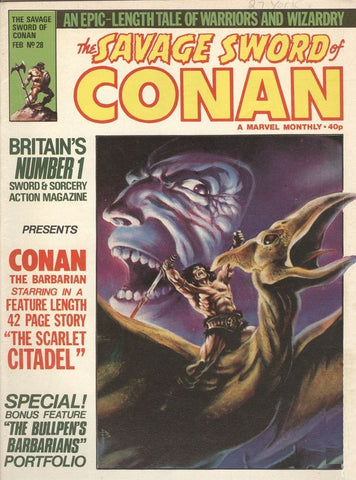 Savage Sword of Conan Monthly #28-#31 (4x Issues) - Marvel / British - 1990