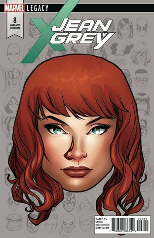 Jean Grey #8 - Marvel Comics - 2018 - 1:10 Headshot Variant