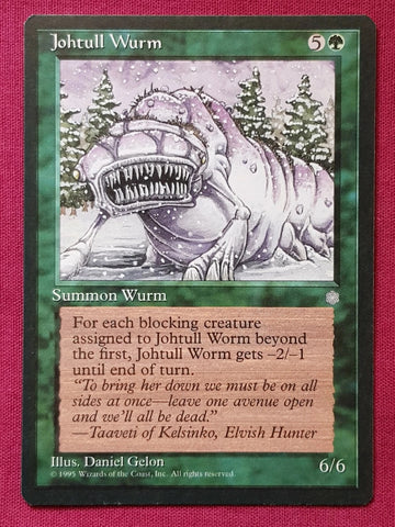 "Johtull Wurm" - Magic The Gathering Card - Ice Age