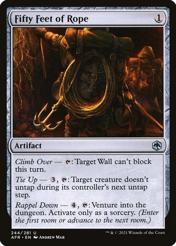 "Fifty Feet Of Rope" x4 - Magic The Gathering Card - AFR 2021 - 4-Card Playset