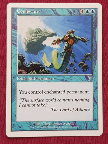 "Confiscate" - Magic The Gathering Card - 7th Edition