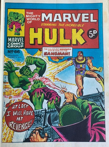 Mighty World of Marvel #66 - Marvel Comics - 1974