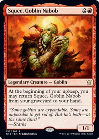 "Squee, Goblin Nabob" - Magic The Gathering Card - C19