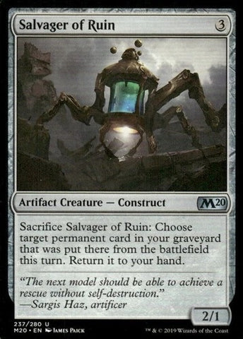 "Salvager Of Ruin" - Magic The Gathering Card - M20