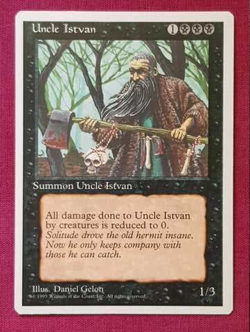 "Uncle Istvan" - Magic The Gathering Card - 4th Edition