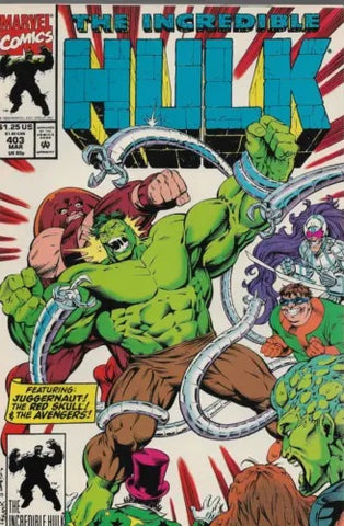 The Incredible Hulk #403 - #407 (5x Comic RUN) - Marvel Comics - 1993