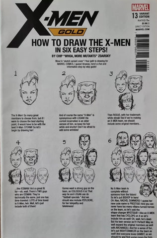 X-Men: Gold #13 - Marvel Comics - 2017 - How To Draw Variant