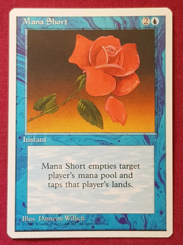 "Mana Short" - Magic The Gathering Card - 4th Edition