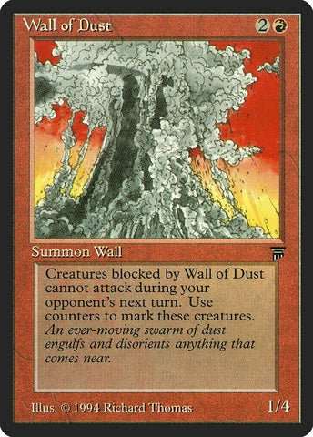 "Wall Of Dust" - Magic The Gathering Card - Legends