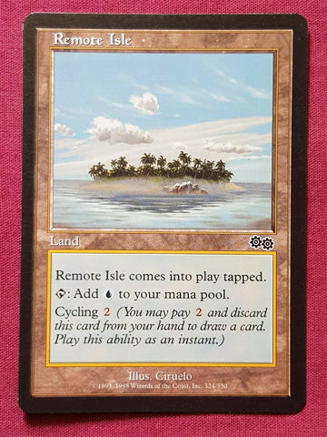 "Remote Isle" - Magic The Gathering Card - Urza's Saga