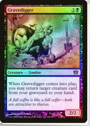 "Gravedigger" FOIL - Magic The Gathering Card - 8th Edition