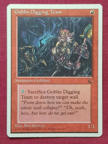 "Goblin Digging Team" x4 - Magic The Gathering Card - Chronicles - 4-Card Playset