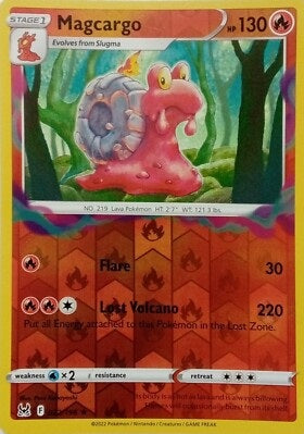 "Magcargo" 022/196 Lost Origin - Pokémon Card - Reverse Holo