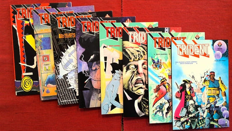 Trident #1 - #8 (8x Comics RUN) - Trident Comics - 1989