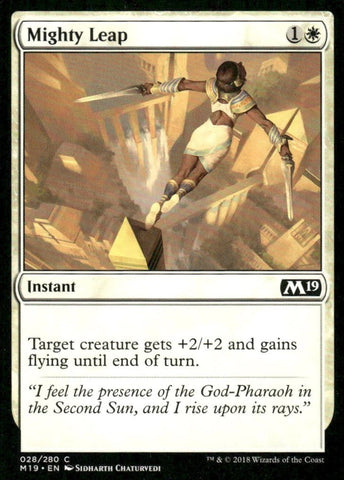 "Mighty Leap" x4 - Magic The Gathering Card - M19 - 4-Card Playset