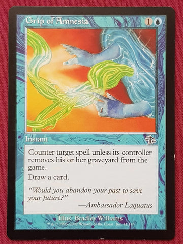 "Grip Of Amnesia" - Magic The Gathering Card - Judgment