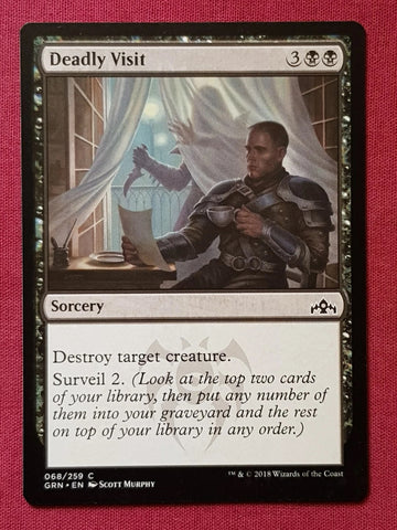 "Deadly Visit" - Magic The Gathering Card - Guilds Of Ravnica