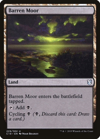 "Barren Moor" - Magic The Gathering Card - C19
