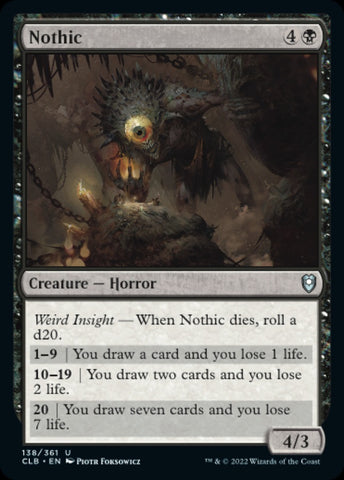 "Nothic" - Magic The Gathering Card - CLB