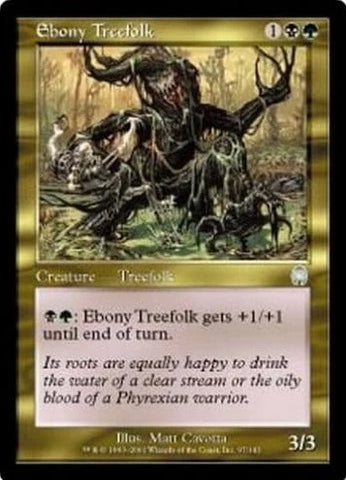 "Ebony Treefolk" x4 - Magic The Gathering - Apocalypse - 4-Card Playset
