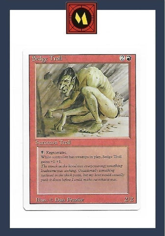 "Sedge Troll" - Magic The Gathering - Revised