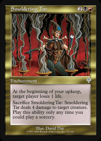 "Smoldering Tar"  - Magic The Gathering Card - Invasion