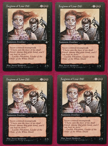 "Legions Of Lim-Dul" x4 - Magic The Gathering Card - Ice Age - 4-Card Playset