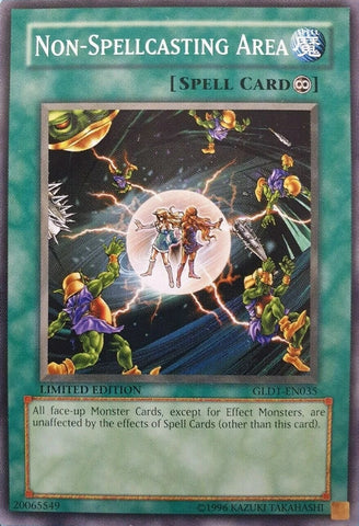"Non-Spellcasting Area" GLD1-EN035 - Yu-Gi-Oh! - 3x Card Playset