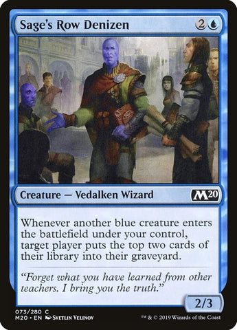 "Sage's Row Denizen" x12 - Magic The Gathering - M20 (12x Copies Of Card)
