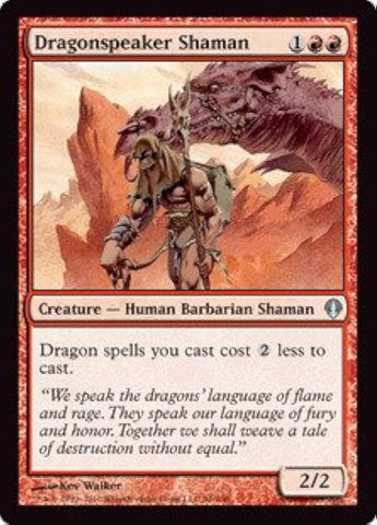 "Dragonspeaker Shaman" - Magic The Gathering Card - Archenemy