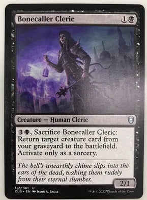 "Bonecaller Cleric" - Magic The Gathering Card - CLB