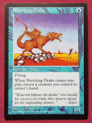 "Shrieking Drake" -  Magic The Gathering - Visions