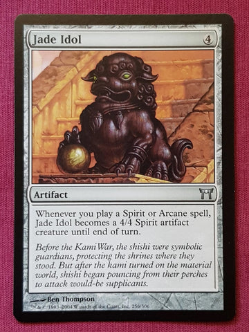 "Jade Idol" - Magic The Gathering Card - Champions Of Kamigawa