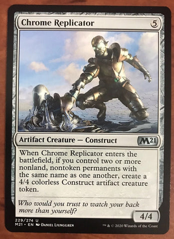 "Chrome Replicator" - Magic The Gathering Card - M21