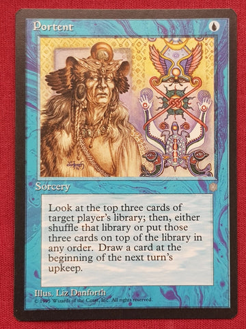 "Portent" - Magic The Gathering Card - Ice Age