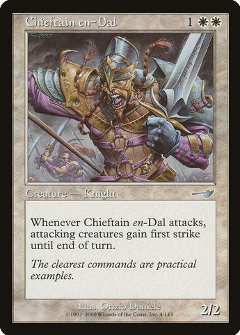 "Chieftain en-Dal" x4 - Magic The Gathering - Nemesis - 4-Card Playset